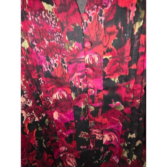 Coldwater Creek Womens Floral Print Blouse Top Size XL - Picture 4 of 9
